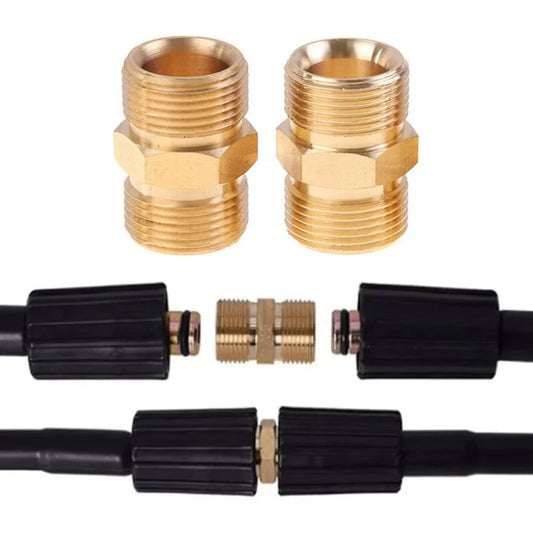 Brass M22 Hex Nipple Adapter 14mm 15mm Pressure Washer Fitting Pipe Fitting Adapter Oasis Select