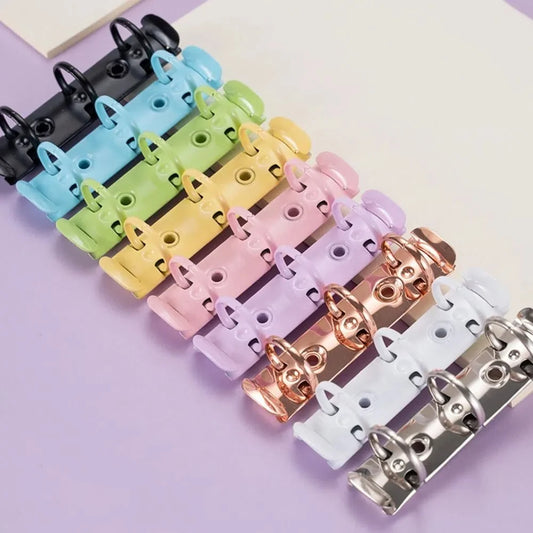 Colorful Detachable Metal Spiral Rings Binder Clip High Quality Diary A8 Paper Binder Clips DIY Album Loose Leaf Ring Office Peaceful Pleasures Health and Wellness