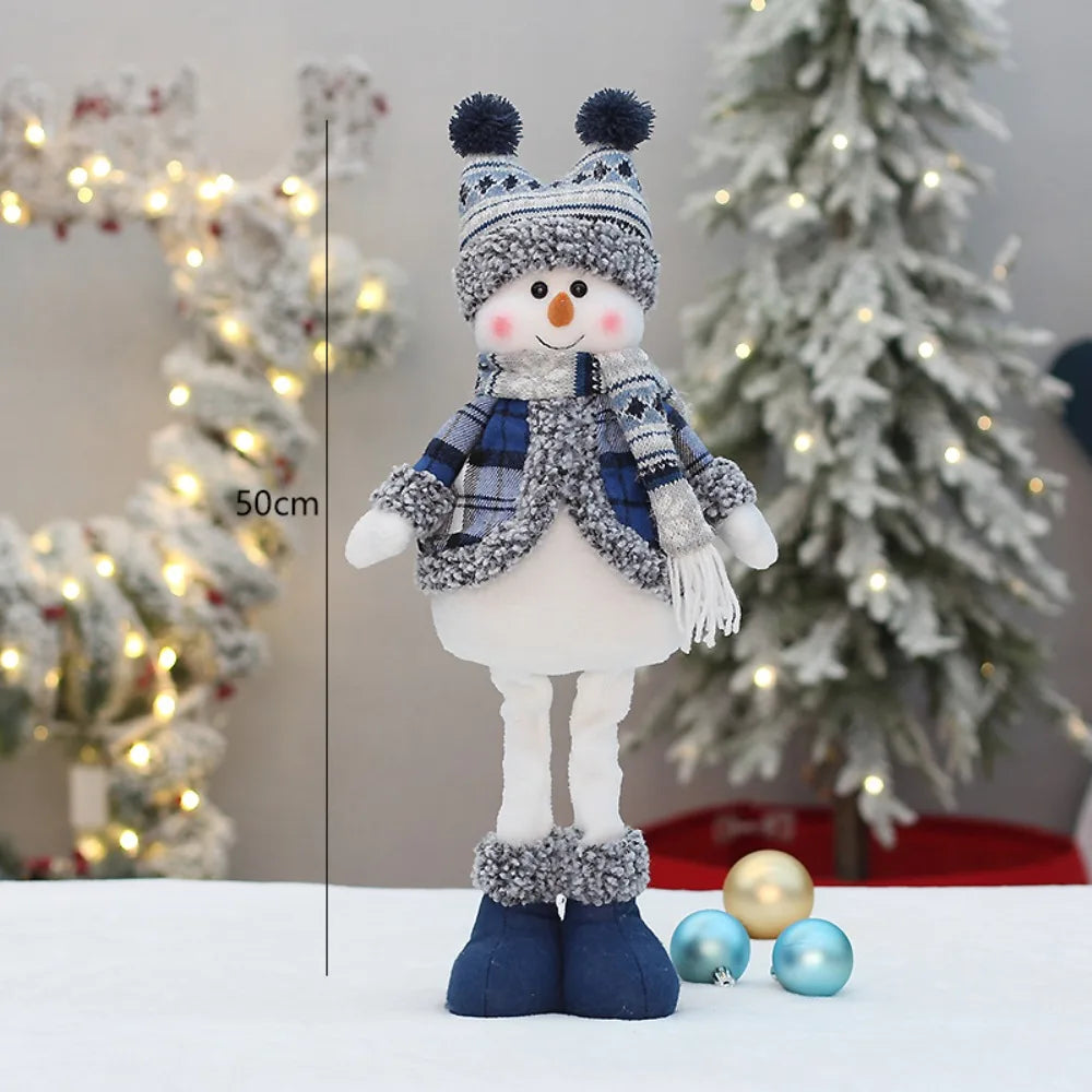 50cm Plush Snowman Doll – Soft Christmas Decor & Kids Gift