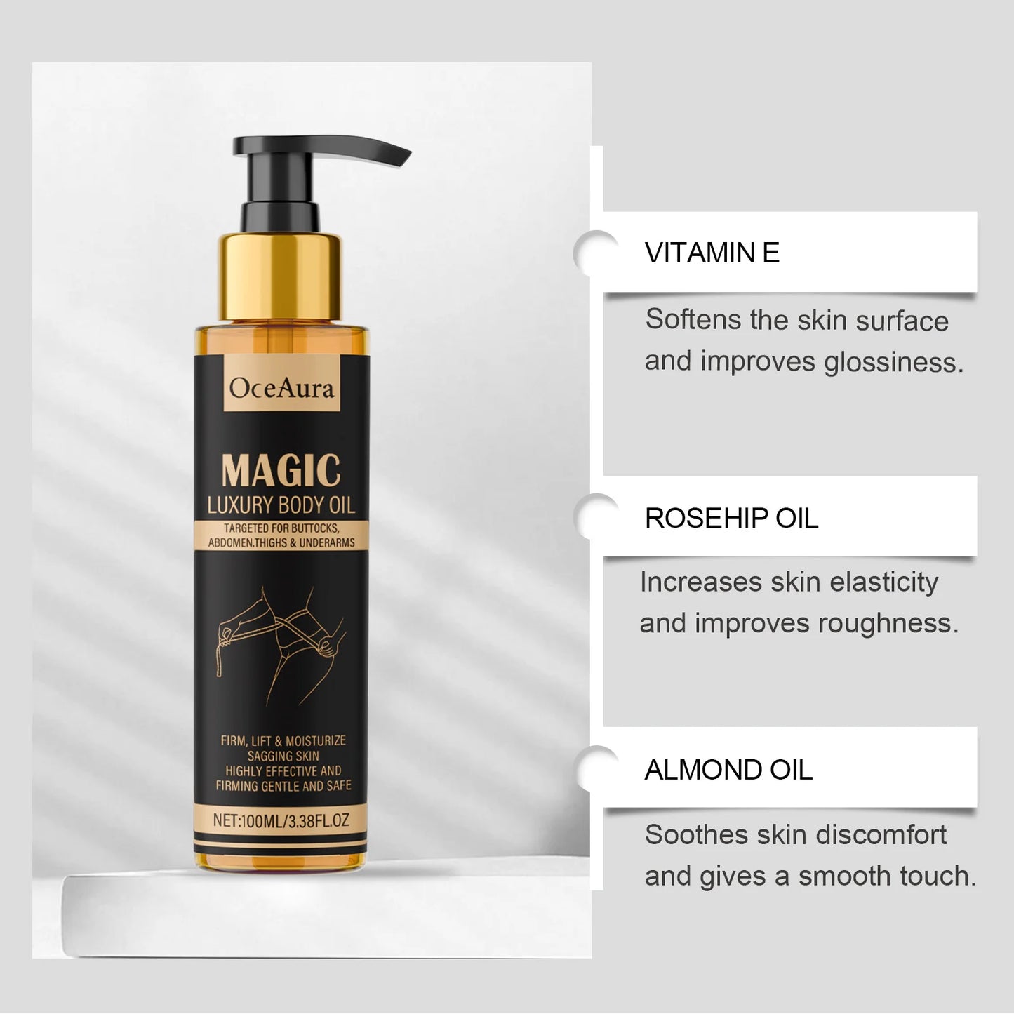 OceAura Firming Body Oil – Lift, Tighten & Moisturize 100ml
