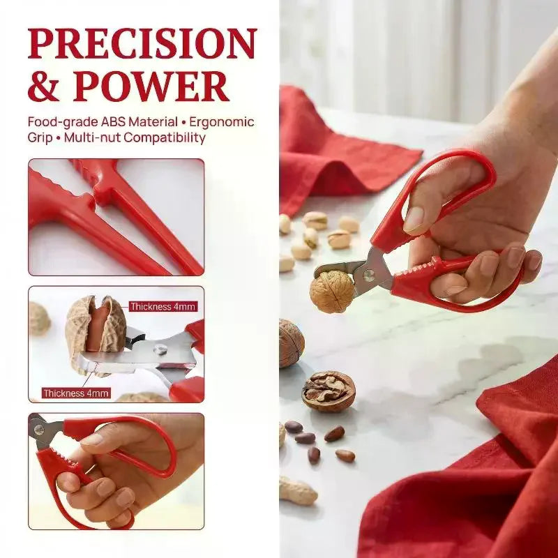 Stainless Steel Pistachio & Nut Cracker Sheller Pliers Nut Cracker Tool Peaceful Pleasures Health and Wellness