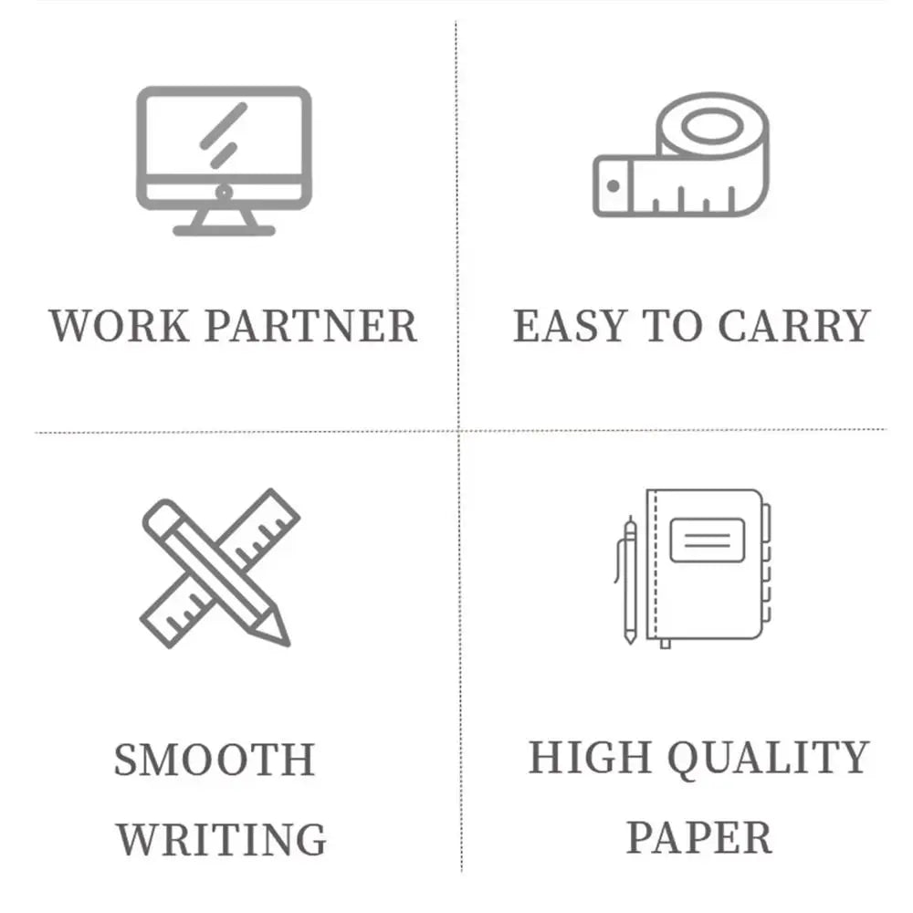 Simple Thick A7 Mini Notebook Square Calendar Weekly Planner Notepad To Do List School Office Portable Pocket Memo Work Planner Peaceful Pleasures Health and Wellness