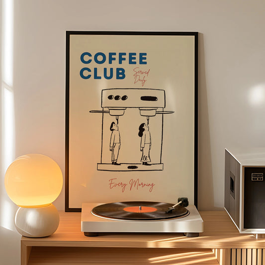 Espresso Good Morning Coffee Canvas Wall Art Print | Home Décor Canvas Wall Art Peaceful Pleasures Health and Wellness G2526-1 40x50cm Black Frame