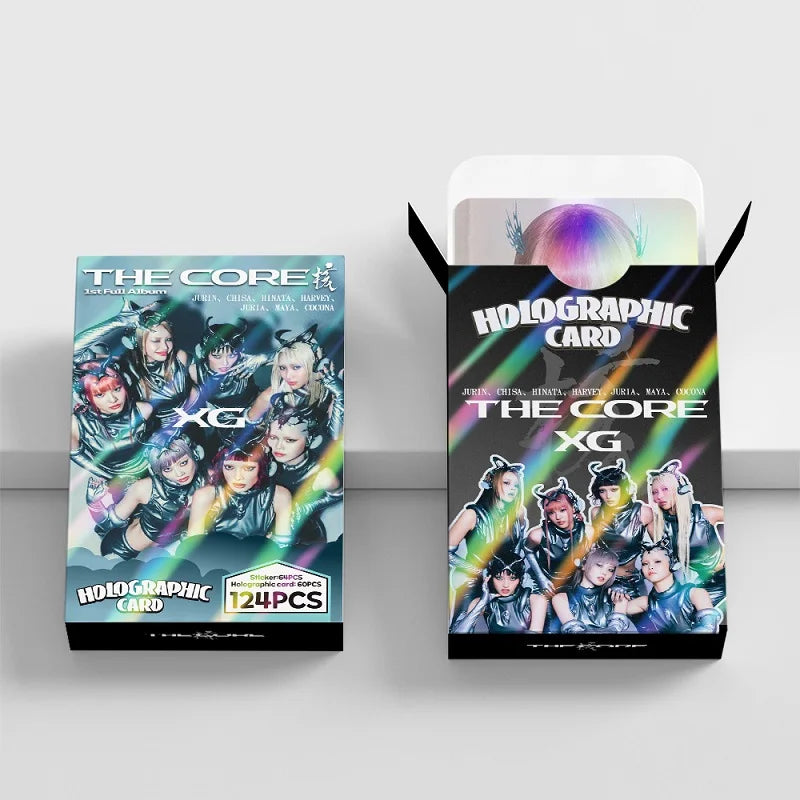 XG Album CORE Laser LOMO Cards Korean Star Holographic Photo Bonus