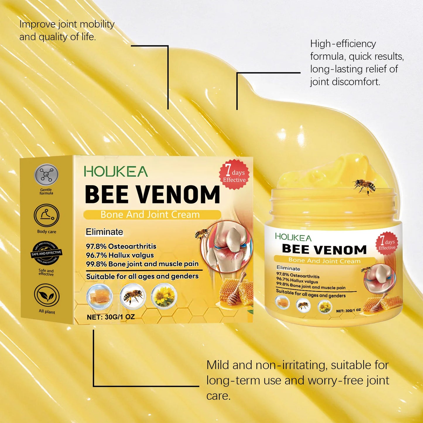 Bee Venom Bone & Joint Care Cream – 30g Nourishing Body Cream