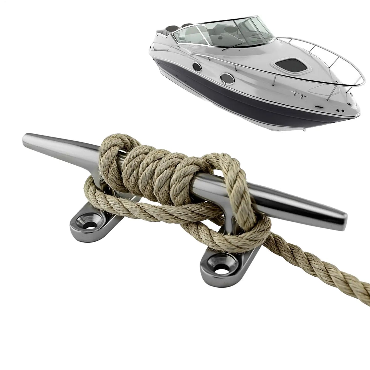 316 Stainless Steel Boat Cleat – Open Base Marine Rope Cleat