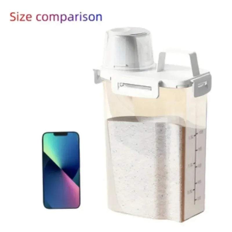 2.5L Covered Moisture-proof Sealed Storage Container - Used for Grain, Nut, Flour, Rice Food Storage Boxes Peaceful Pleasures Health and Wellness