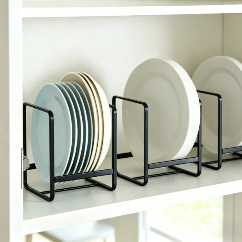 Iron Dish Drain Rack – Japanese Style Countertop Plate Holder
