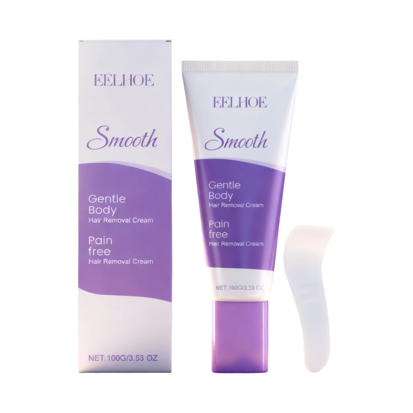 Hair Removal Cream Moisturizing Gentle Remove Hair Relieve Discomfort Smoothing Firming Skin Refreshing Body Hair Removal Lotion Peaceful Pleasures Health and Wellness 100g Boxed