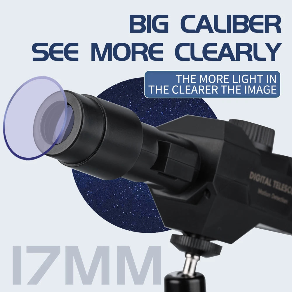 WiFi Digital Telescope 70X Large Aperture Objective Lens 2MP Photos Videos Mobile-detective Crosshairs Positioning Telescope Peaceful Pleasures Health and Wellness