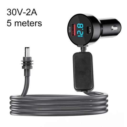 Car Mount Power Solution Starlink Mini Featuring 3-in-1 Dual USB Peaceful Pleasures Health and Wellness 5 meters