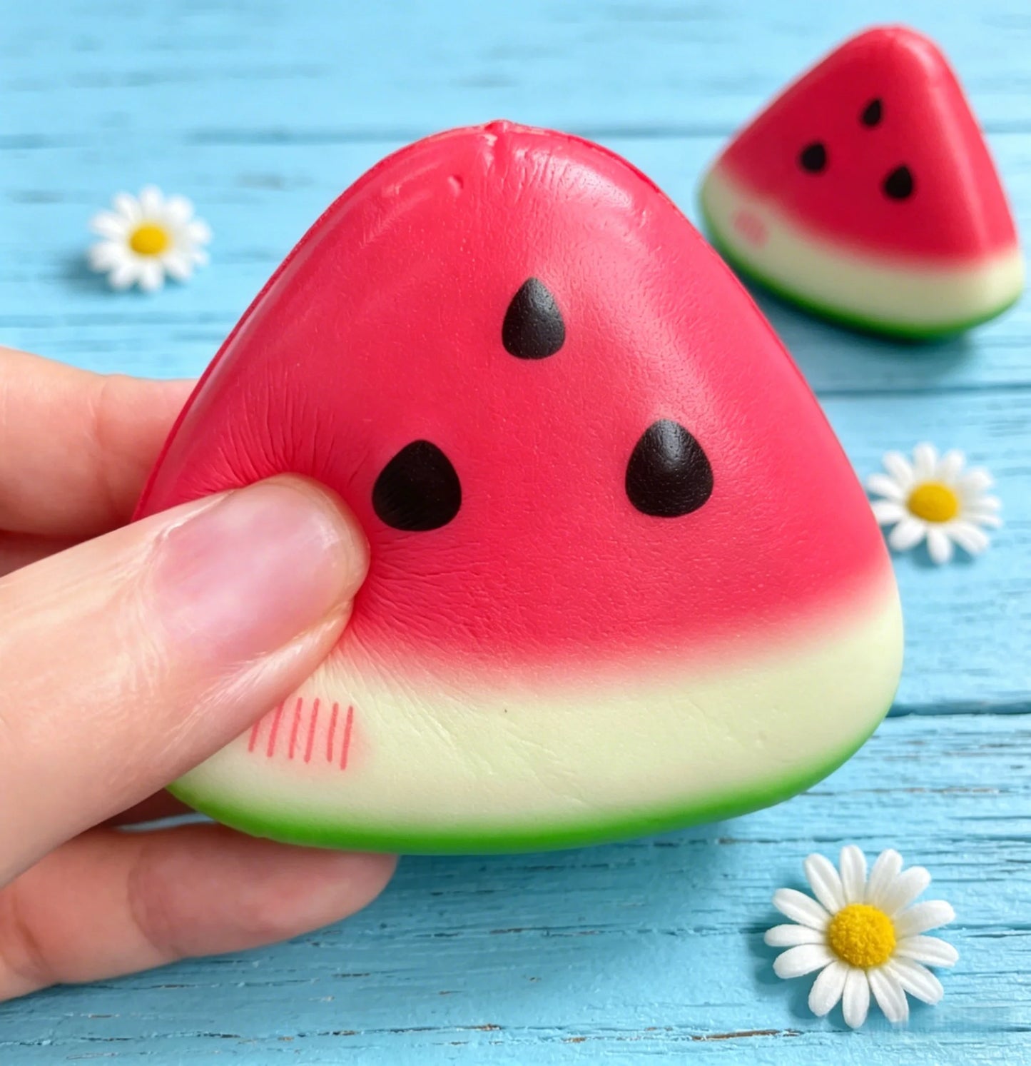 1 3 Squishy Watermelon Fidget Toy Anti-stress Slow Rising Fruit Pinch