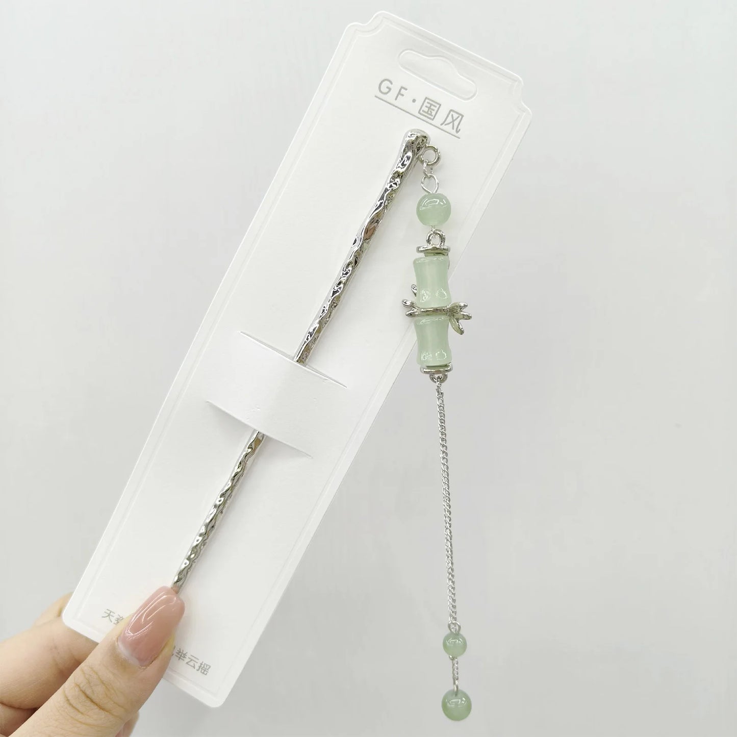 Chinese Floral Hair Stick with Tassel | Retro Hanfu Headwear Gift