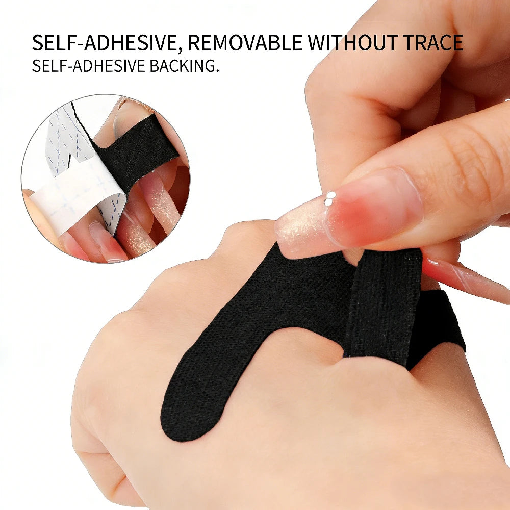 Thumb & Finger Kinesiology Tape | Self-Adhesive Joint Support Kinesiology Finger Tape Peaceful Pleasures Health and Wellness