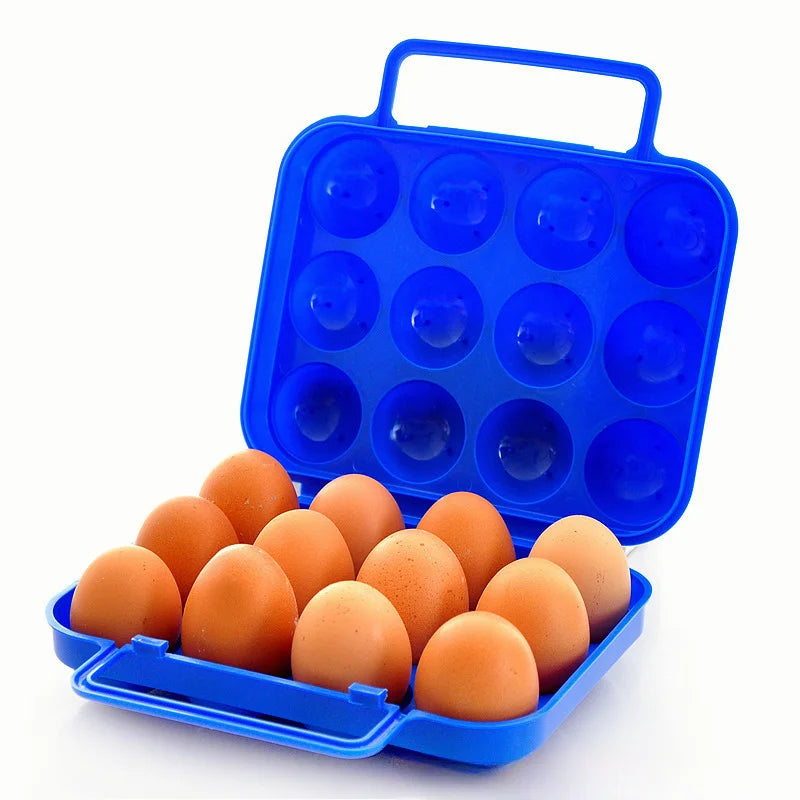 Portable Egg Holder Storage Box – 2/4/6/12 Grid Camping Case Egg Storage Container Peaceful Pleasures Health and Wellness