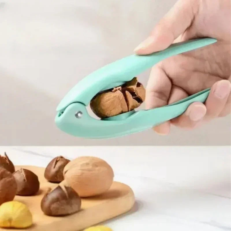 Stainless Steel Chestnut Clip Machine Nutcracker Opener Tool Nuts Walnut Cutter Sheller Multifunctional Chestnut Shelling Cutter Peaceful Pleasures Health and Wellness