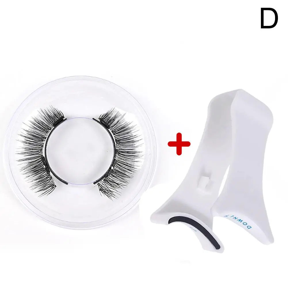 3D Magnetic Eyelashes Handmade Natural Magnetic False Eyelashes Reusable Magnetic Eyelashes Tweezers Set Peaceful Pleasures Health and Wellness D
