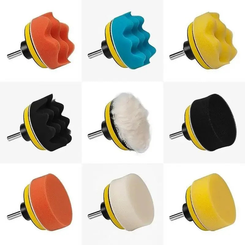 3-Inch Automotive Foam Polishing Pad with Cover, Drill Buffer Kit for Waxing, Glazing, and Polishing Peaceful Pleasures Health and Wellness