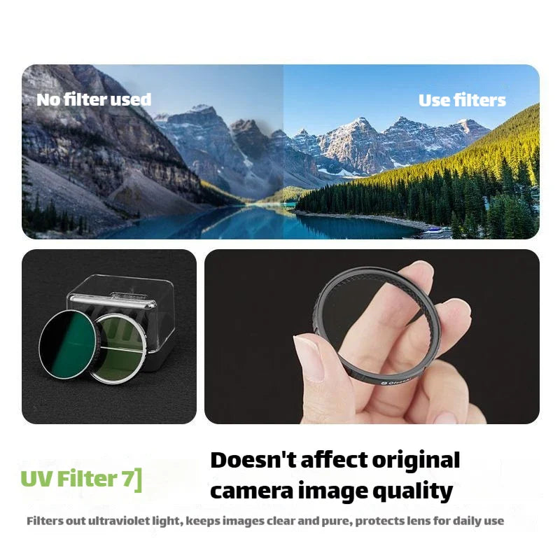Insta360 GO Ultra Lens Filters – UV CPL ND Star Optical Glass