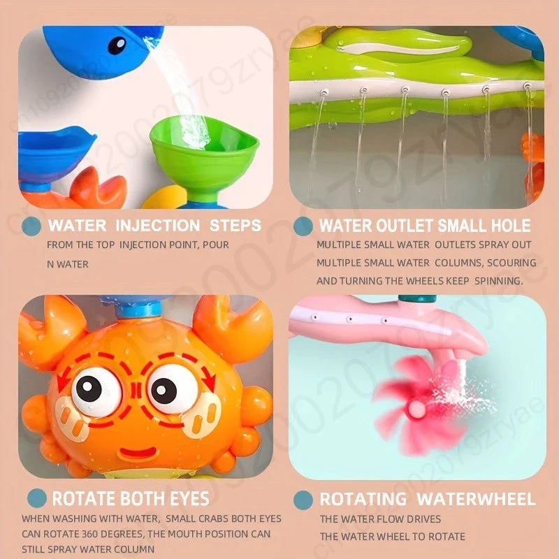 Interactive Suction Cup Bath Toy Set for Toddlers | Ages 0–3