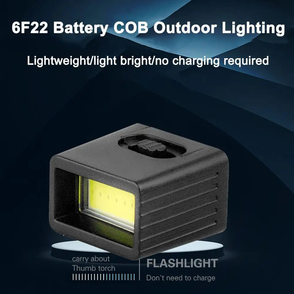 Mini COB LED Keychain Flashlight | 9V Compact Work Light