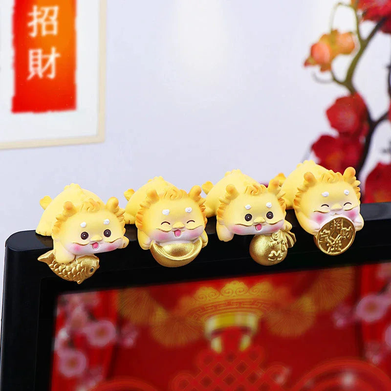 Mini Funny Resin Figurine | Cute Desk & Dashboard Sculpture