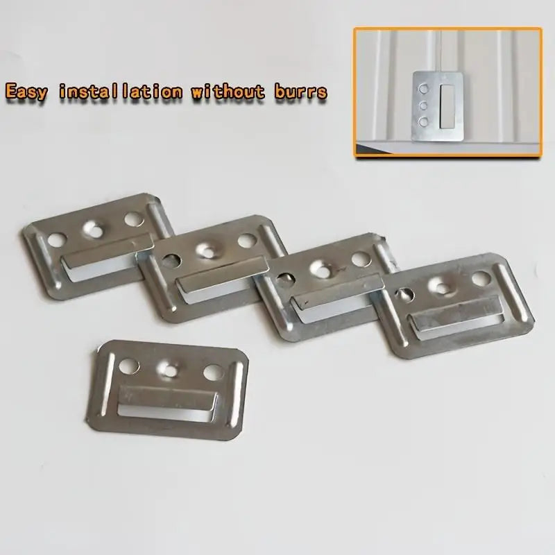 New 100Pcs WPC Wall Panel Clips Metal Clip For Wpc Wall And Ceiling Fluted Cladding Clip Only Indoor And Outdoor Various Peaceful Pleasures Health and Wellness