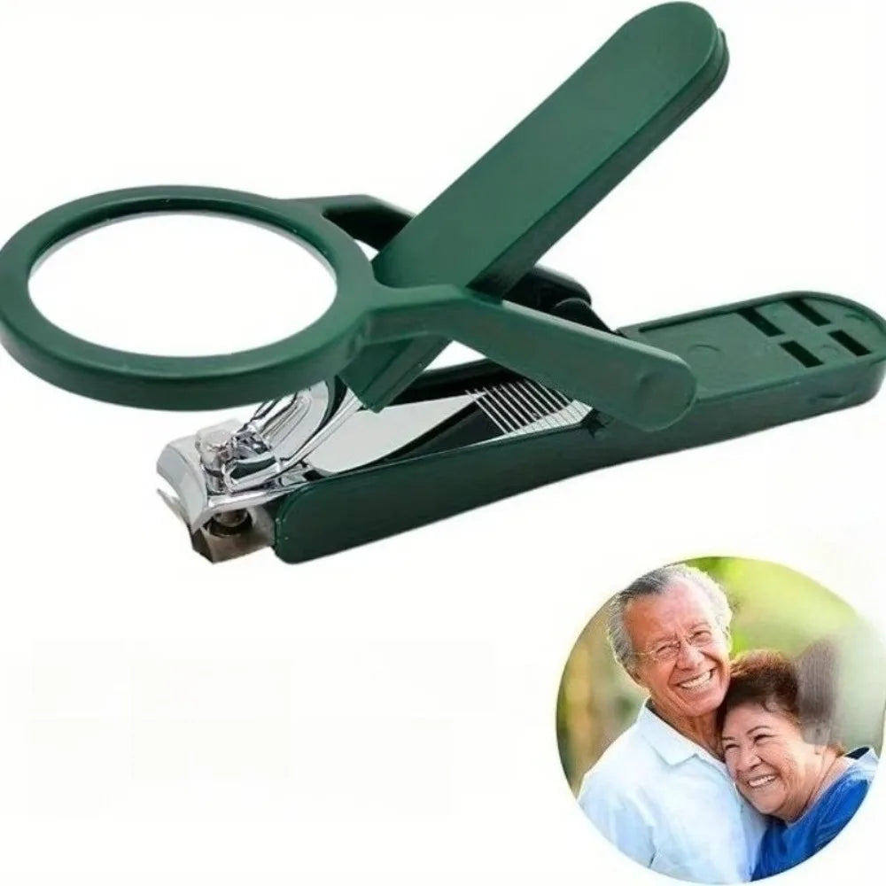 Magnifying Glass Nail Clipper – Anti-Splash Senior Trimmer