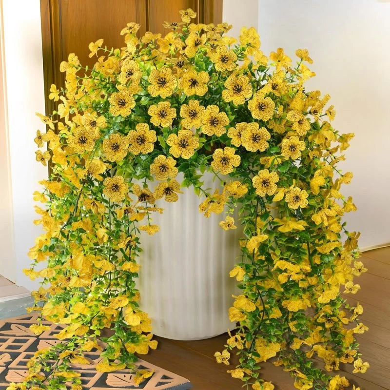 Artificial Morning Glory Vine Flowers – Wedding & Home Decor Artificial Flower Vine Peaceful Pleasures Health and Wellness color 6 3pcs