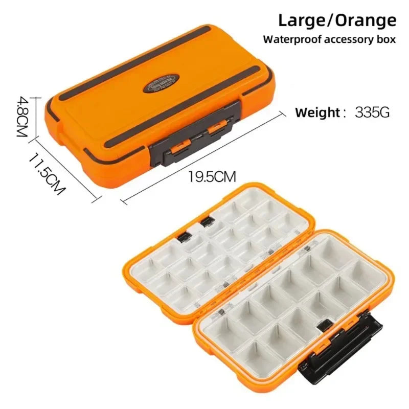 Waterproof Fishing Tackle Organizer Box | Lures Hooks Beads Fishing Tackle Box Peaceful Pleasures Health and Wellness