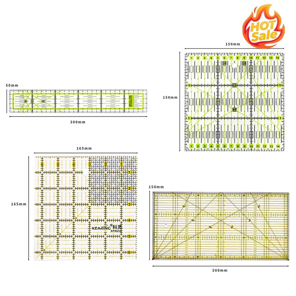 Acrylic Patchwork Ruler – Sewing, Quilting & Drawing Tool