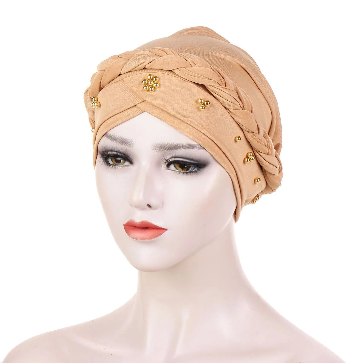 Women's Inner Hijab Turban Bonnet Cap with Pearl Detail