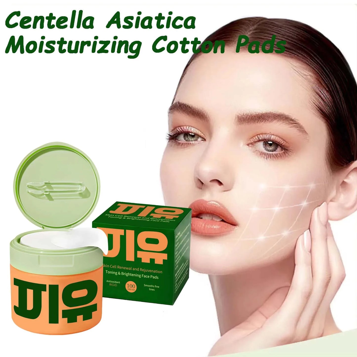 Centella Asiatica Niacinamide Cotton Pads – Brighten & Hydrate
