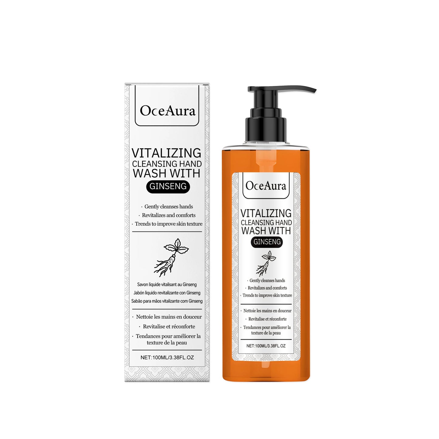 Ginseng & Chamomile Hand Wash – Moisturizing & Brightening 100ml