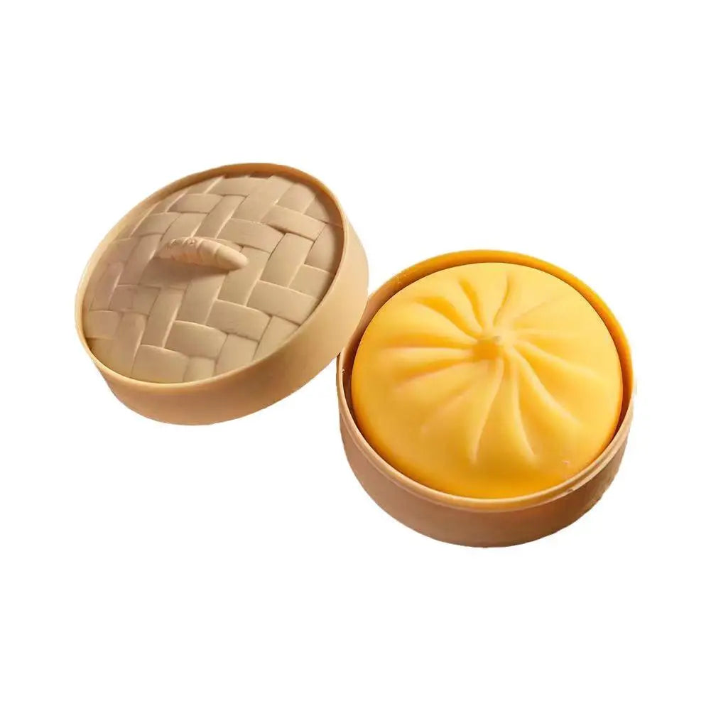 Steamed Bun Squishy Toy – Slow Rise Stress Relief Fidget Squeeze