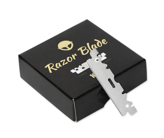 Single-Sided Stainless Steel Razor Blades 30/50/100 Pack Razor Blades Peaceful Pleasures Health and Wellness