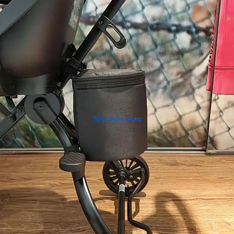 Baby Stroller Hanging Bag – Zipper Lid, Bottle & Diaper Storage