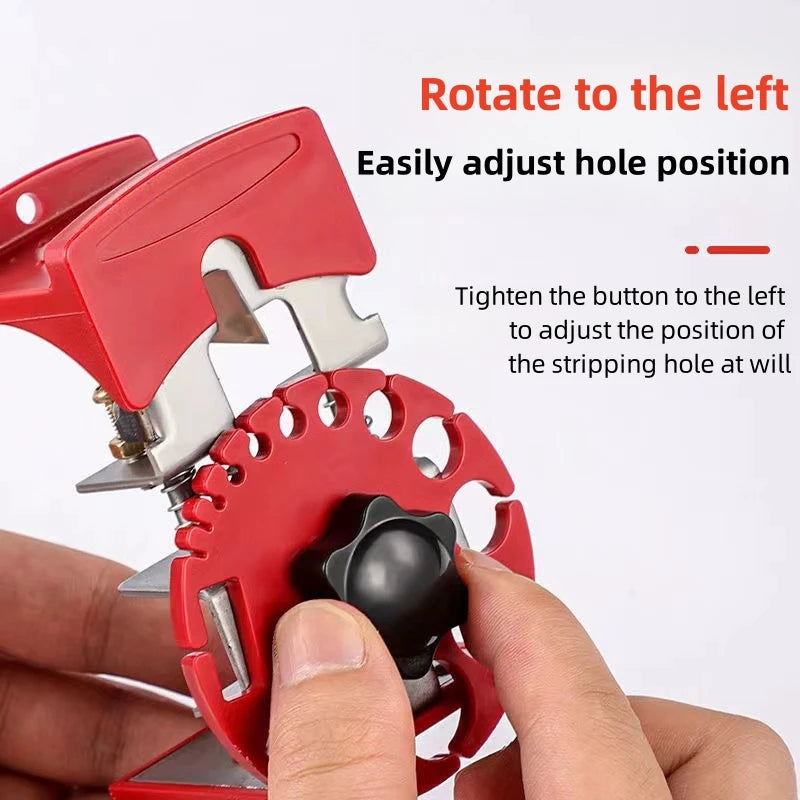 Portable Handheld Quick Wire Stripper Universal Cable Peeler Electric Peaceful Pleasures Health and Wellness