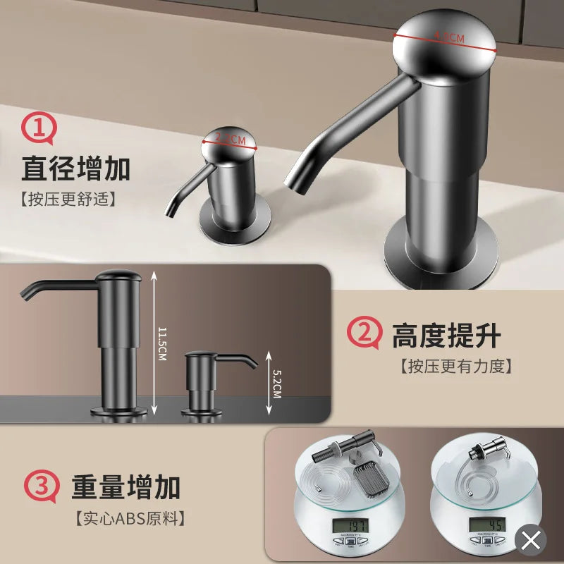 Under Sink Soap Dispenser with Extension Tube Kit | Kitchen