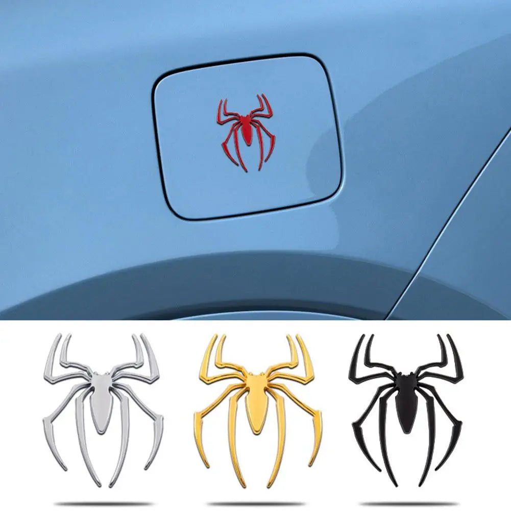 3D Metal Spider Car Sticker Personalized Auto Decal Creative Car Sticker Scratch Cover Decorative Sticker Window Decoration Peaceful Pleasures Health and Wellness