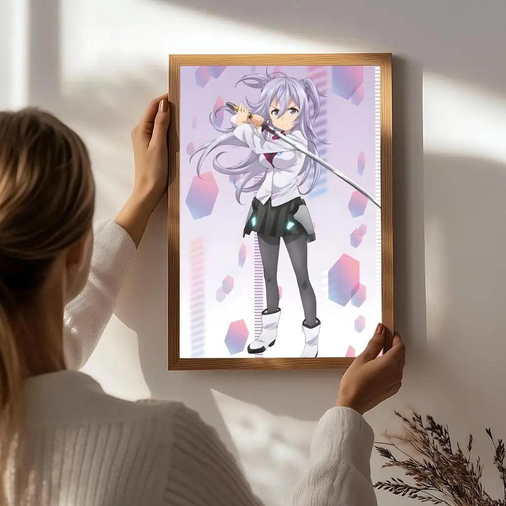 The Asterisk War Anime Poster – HD Self-Adhesive Wall Art Anime Wall Poster Peaceful Pleasures Health and Wellness White4 50X70cmNoframe