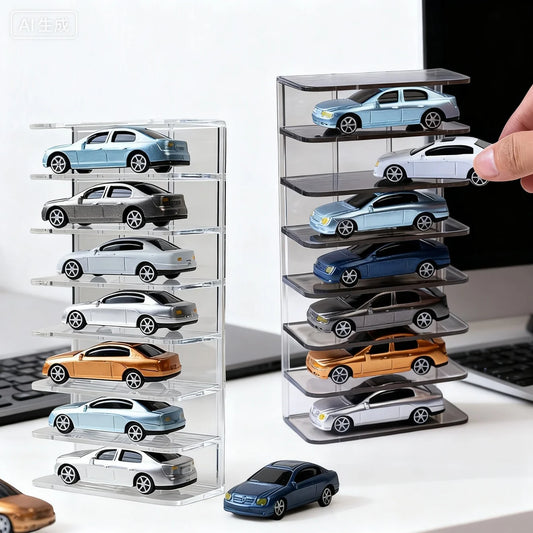 Acrylic Toy Car Display Case | Wall Mounted Diecast Shelf Diecast Display Case Peaceful Pleasures Health and Wellness