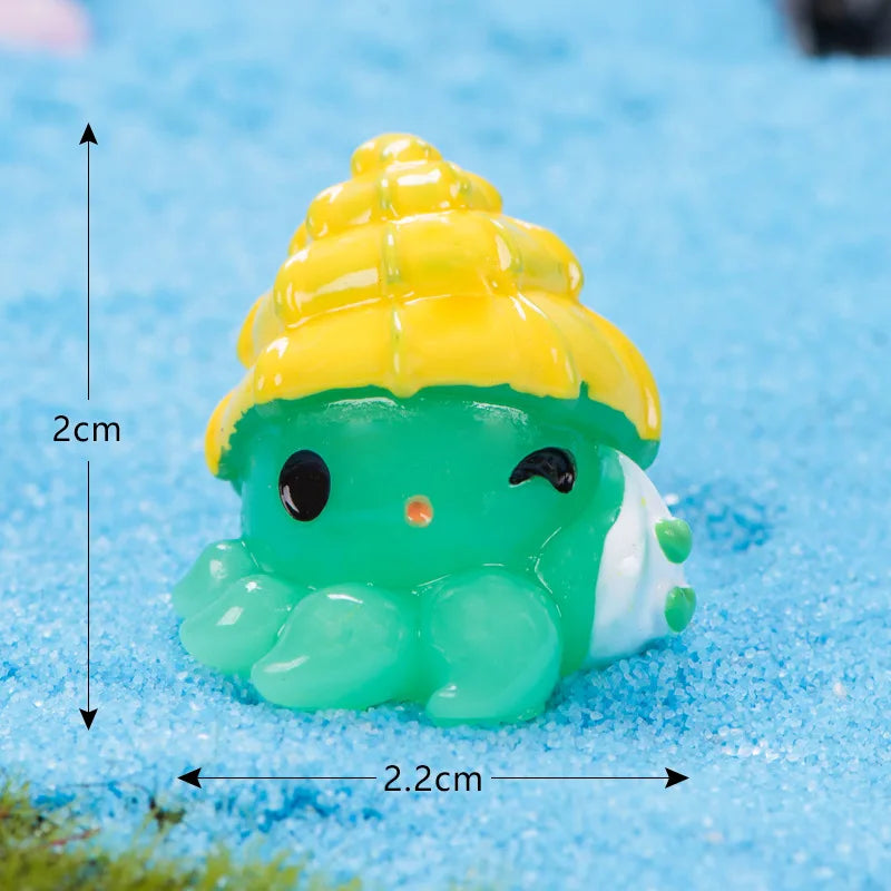 Mini Ocean Resin Animals Tiny Sea Animals Figurines Marine Miniature Animals Aquarium Ornaments Home Decorations fairy garden Peaceful Pleasures Health and Wellness 12