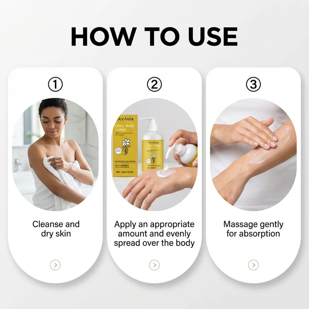 Glowing Body Lotion Rejuvenation Hydrating Firming Brightening Smoothing Even Skin Tone Improve Roughness Soothing Body Lotion Peaceful Pleasures Health and Wellness