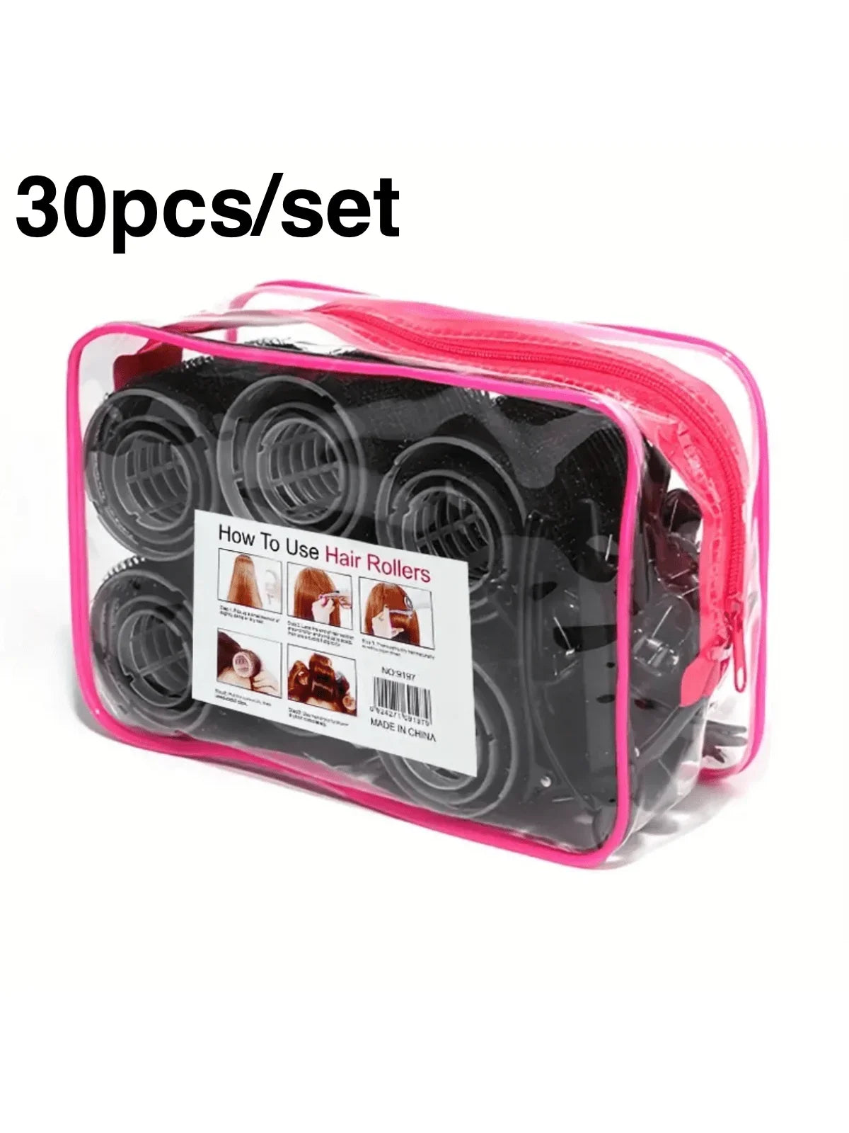 30pcs/set Self Grip Heatless Hair Curling Roller Hair Curlers DIY Hair Styling Accessories For Women Peaceful Pleasures Health and Wellness