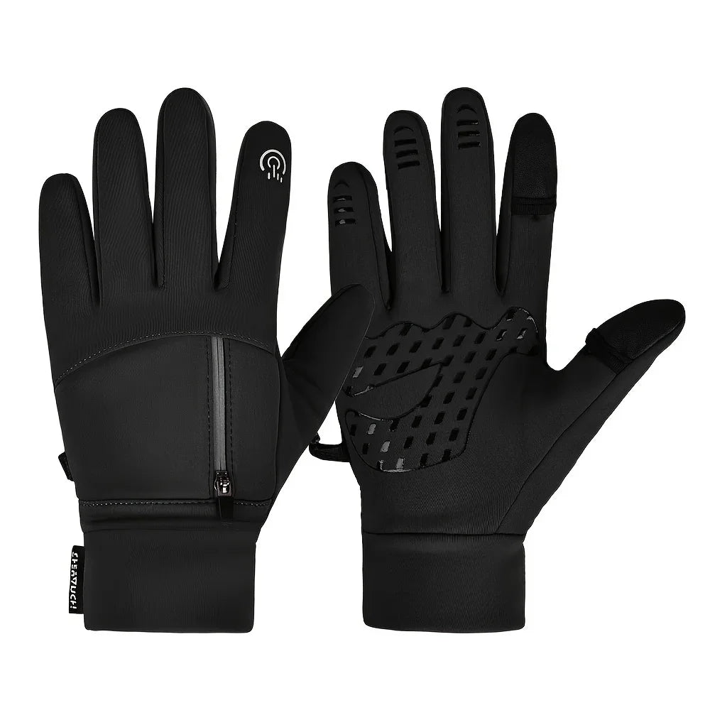 Winter Flip-Finger Touchscreen Gloves – Windproof & Waterproof