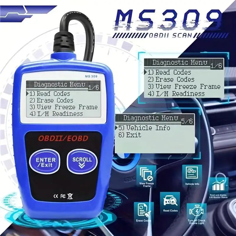 Car OBD2 Scanner Diagnostic Tool Code Reader, Car Voltage Tester Engine Fault Code Scanner, Charging Tester Diagnostic Tool Ms Peaceful Pleasures Health and Wellness