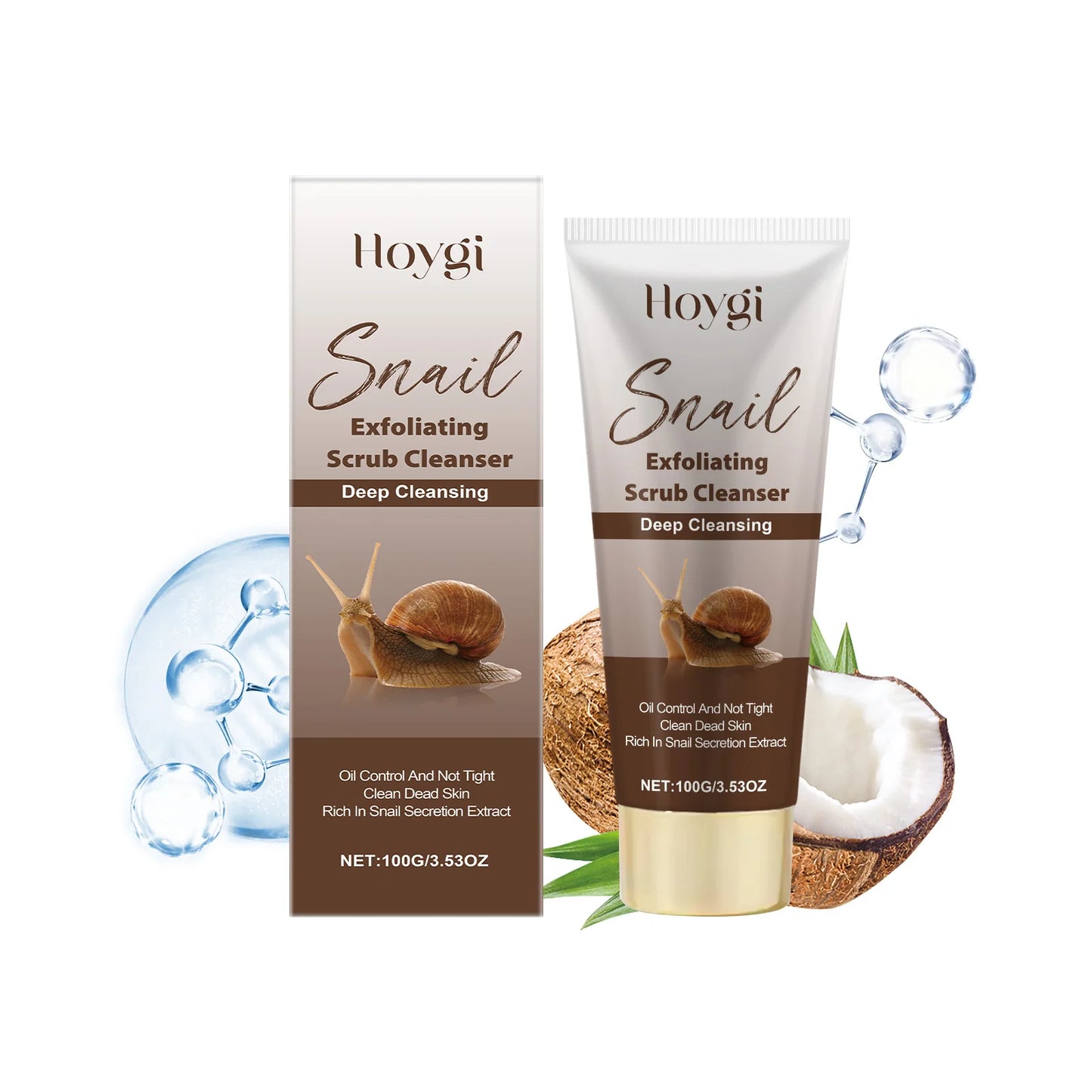 Snail Mucin Exfoliating Face Wash – Brighten & Hydrate 100g
