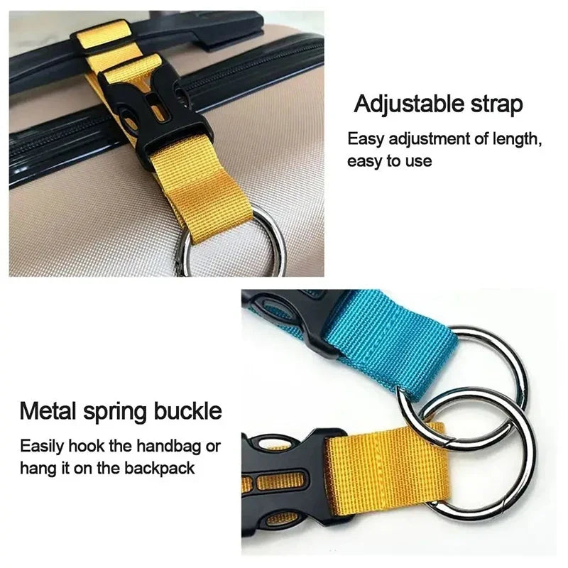 Multifunctional Backpack Hanging Buckle Portable Travel Suitcase Hook Backbin Belt Buckle Luggage Strap Peaceful Pleasures Health and Wellness