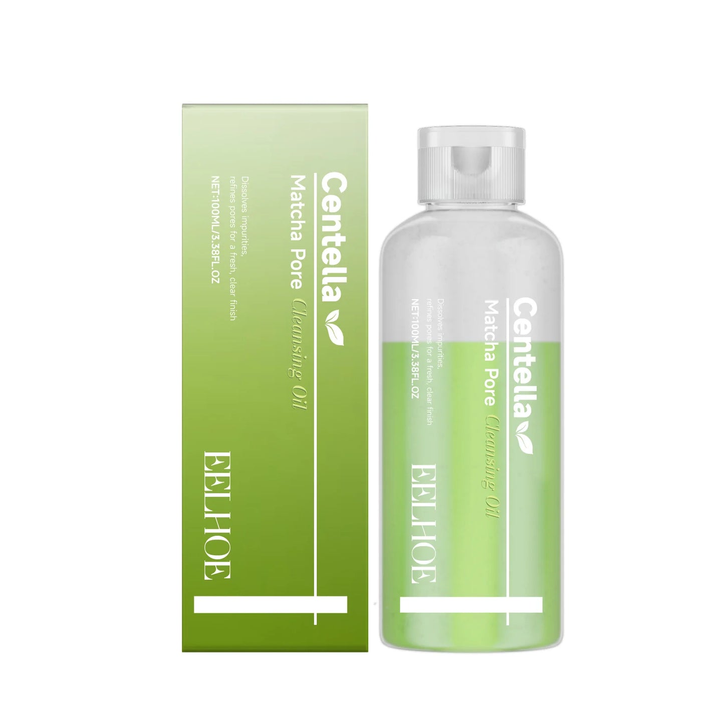 Matcha Cleansing Oil Gentle Remove Blackhead Shrink Pore Refreshing Control Oil Moisturizing Face Makeup Remover Oil Skin Care Peaceful Pleasures Health and Wellness 100ml Boxed
